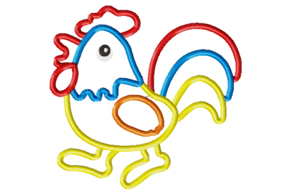 Cock Applique: Seasonal Embroidery Design Review