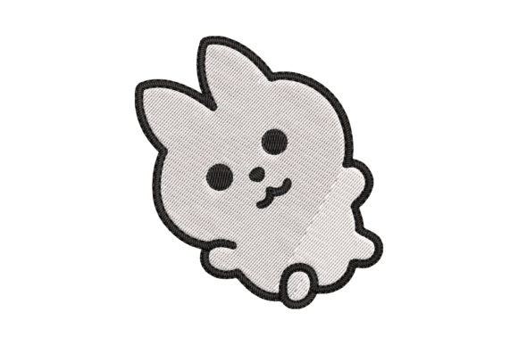 Cute Baby Animal Rabbit Embroidery for Small Shops