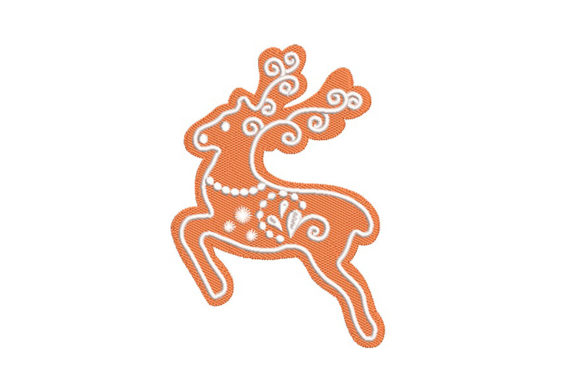 Deer Gingerbread with Pattern: Seasonal Embroidery Review