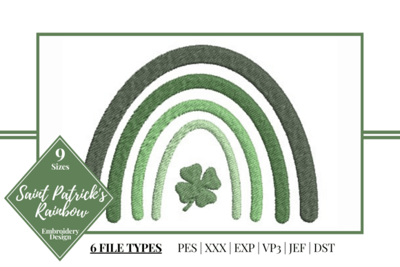 Evaluating the Saint Patrick's Rainbow Embroidery Design