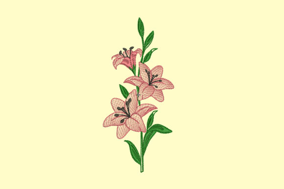 Lilies Embroidery: A Fresh, Modern Touch for Cherished Handmade Gifts