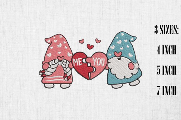 Me and You Couple Gnome Valentine’s Day Embroidery Review