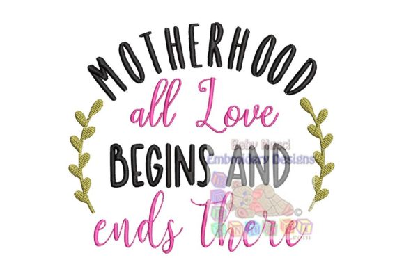 Motherhood Phrase: Craft Fair Embroidery Review