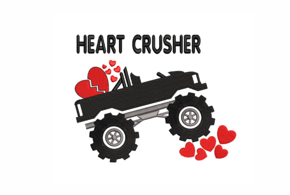 Valentine’s Day Truck with Hearts Embroidery Review