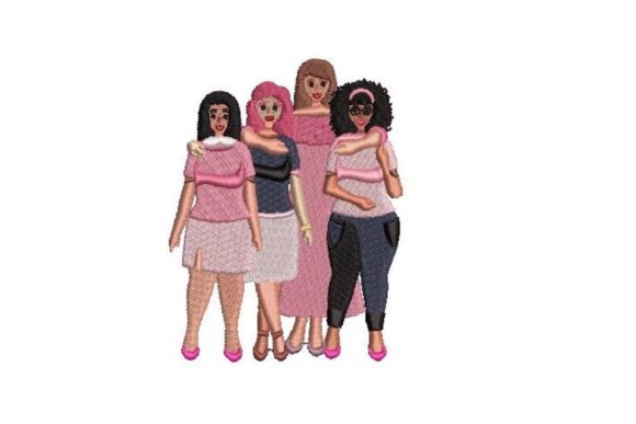 Women Supporting Each Other Embroidery Design Review